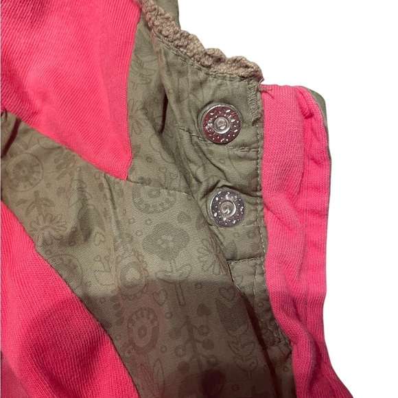 Kids Olive Green Jacket with Pink Accents - Picture 9 of 13